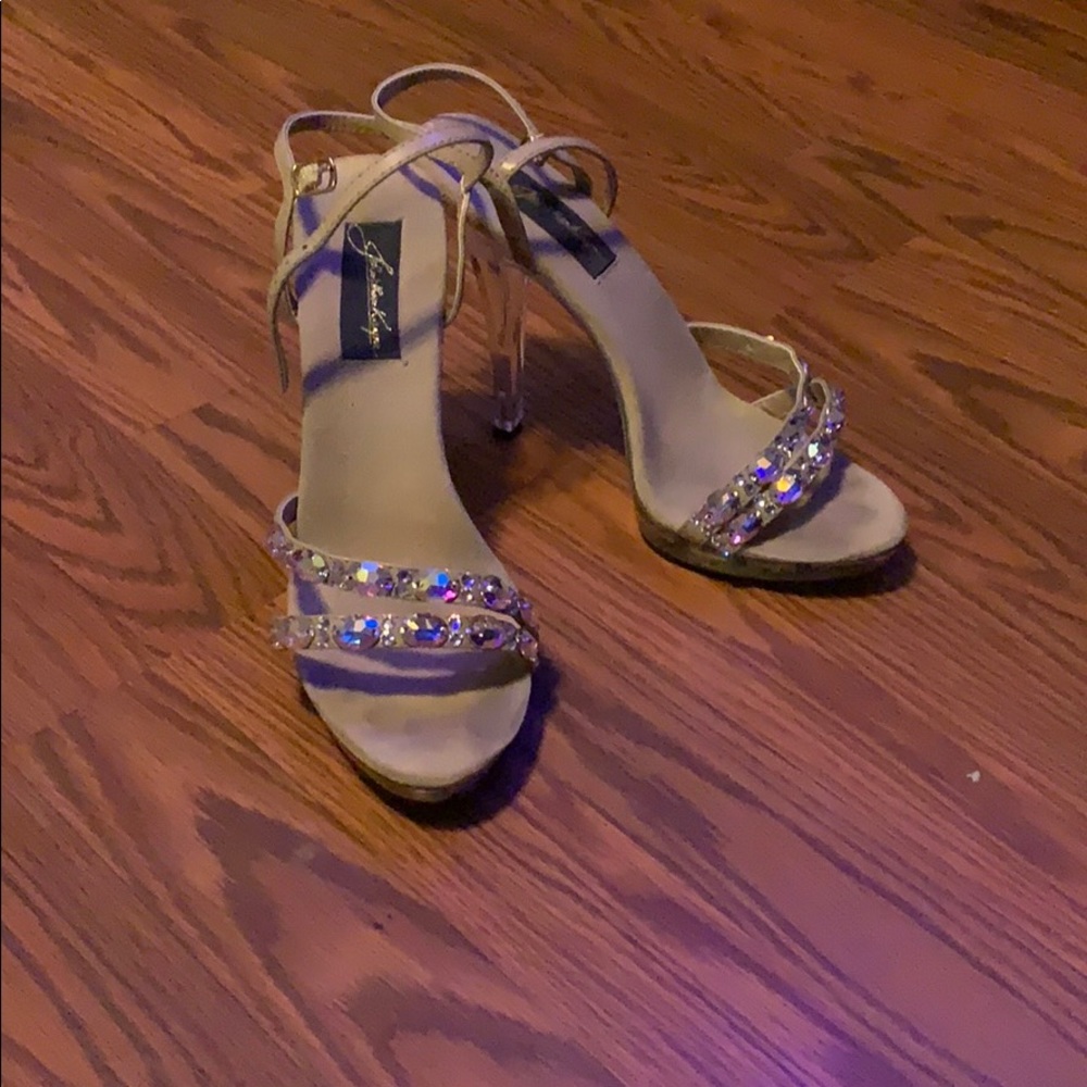 Johnathan Kayne crystal heels